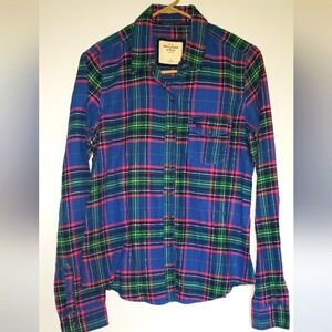 Abercrombie & Fitch Purple Plaid Shirt